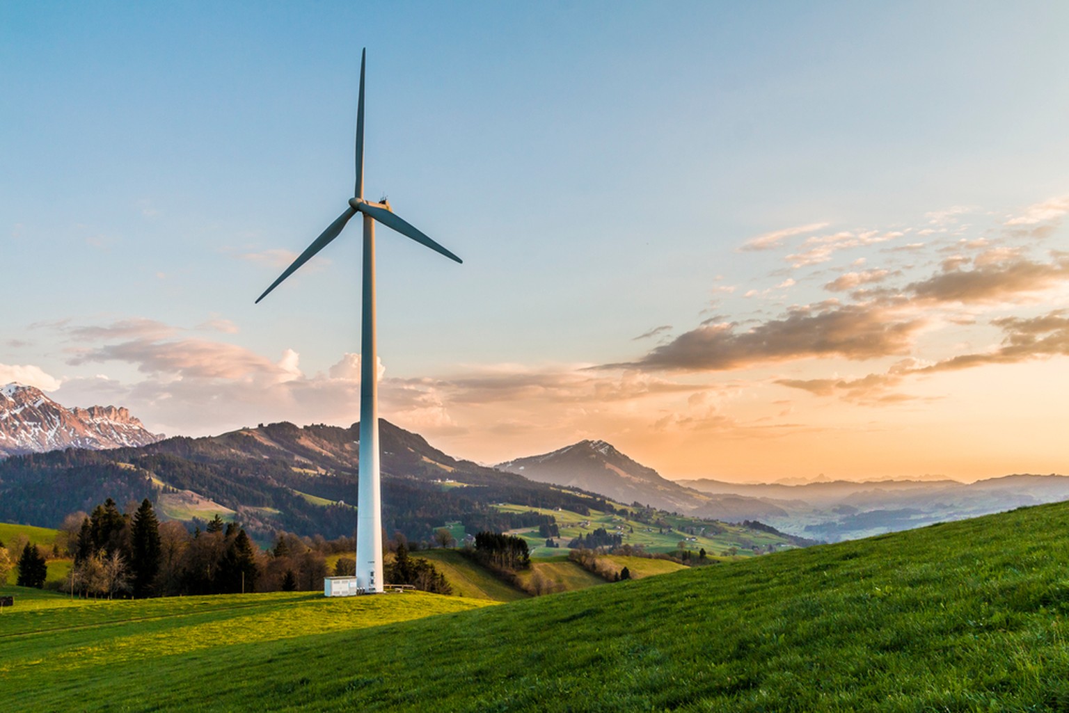 Noch gibt es kaum Windkraftwerke in der Schweiz wie hier im Entlebuch.