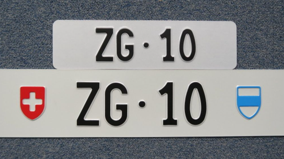 Nummernschild ZG 10