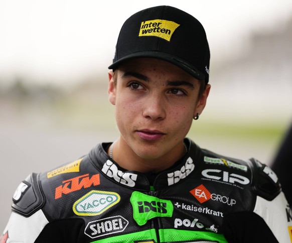 MotoGP Of Portugal - Race Noah Dettwiler 55 of Switzerland and CIP Green Power KTM during the race day of the Grande Premio Tissot de Portugal at Autodromo do Algarve on March 24, 2024 in Lagoa, Algar ...