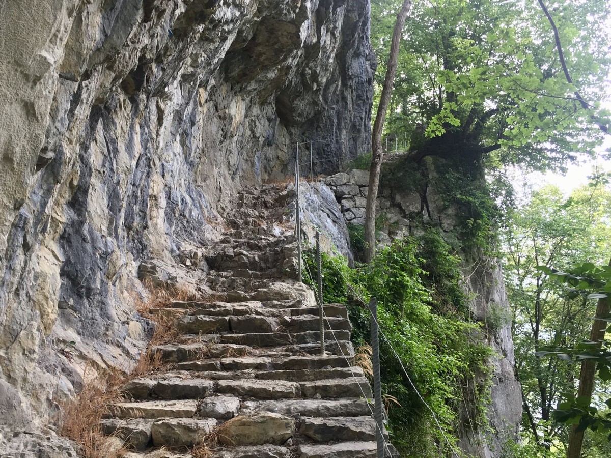 Treppenweg Amden Weesen Rauszeit Treppe Wandern Schweiz