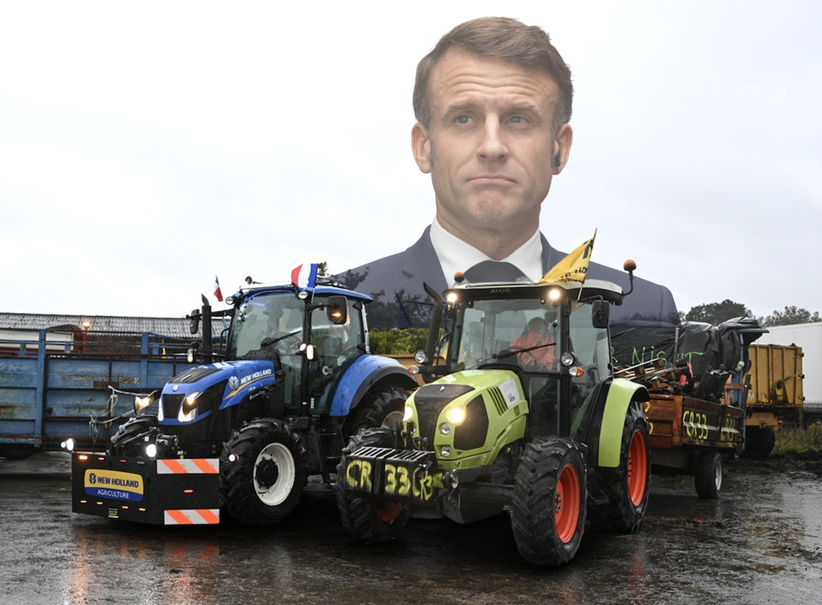 Emmanuel Macron est dans une position délicate, entre les paysans et l'Union européenne.