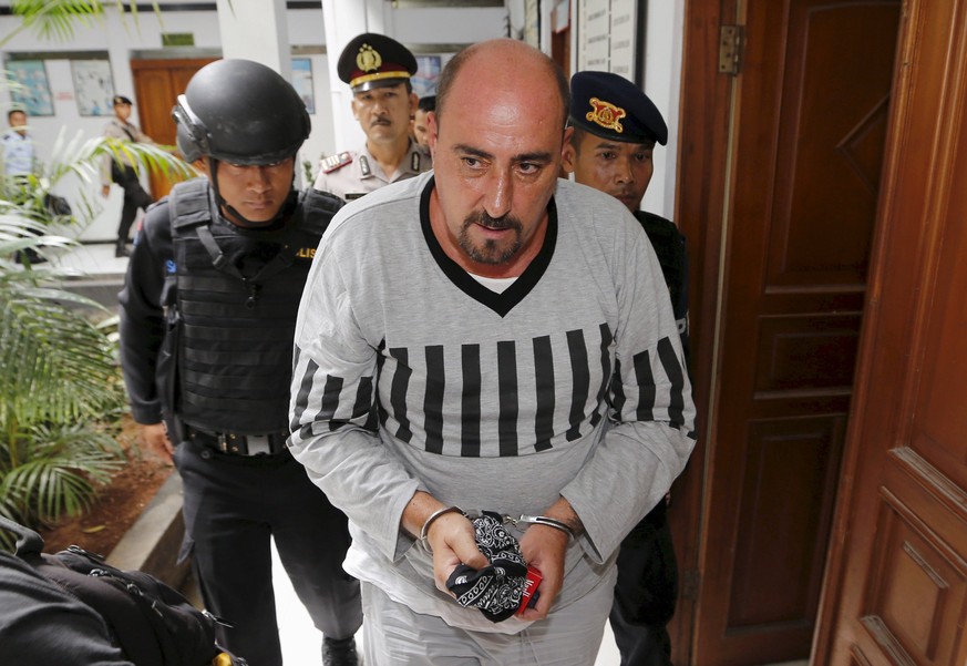 Der Verhaftete&nbsp;Serge Atlaou bei einem Gerichtstermin im April.