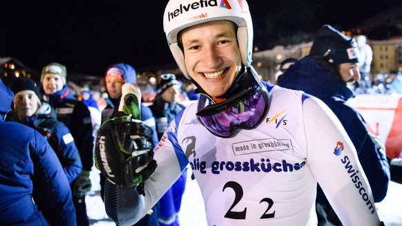 HANDOUT - Der Schweizer Marco Odermatt, beim Alpin Teamevent der FIS Junior World Ski Championships in Davos 2018, fotografiert am Samstag, 03. Februar 2018 in Davos. (JWSC Davos 2018/Manuel Lopez) ** ...