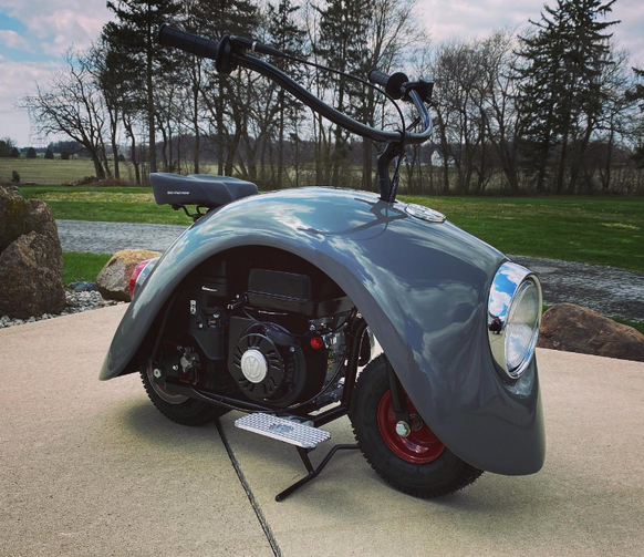 volkspod brent walter walter werks VW beetle scooter vespa minibike hotrod retro design https://www.instagram.com/walter_werks/?hl=en