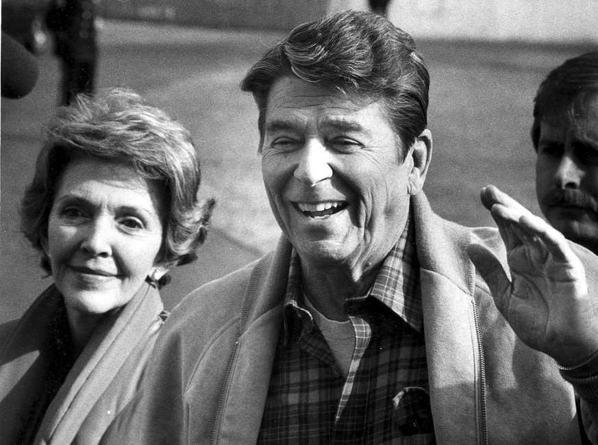 Nancy Reagan und ihr Mann Ronald 1982.&nbsp;