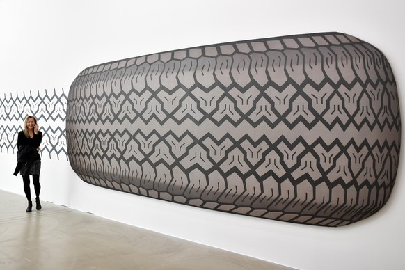 Swiss Artist Peter Staempfli displayed during the press preview of the exhibition Swiss Pop in the art house in Aarau, Switzerland, Wednesday, May 04. 2017. The special exhibition Swiss Pop Art presen ...