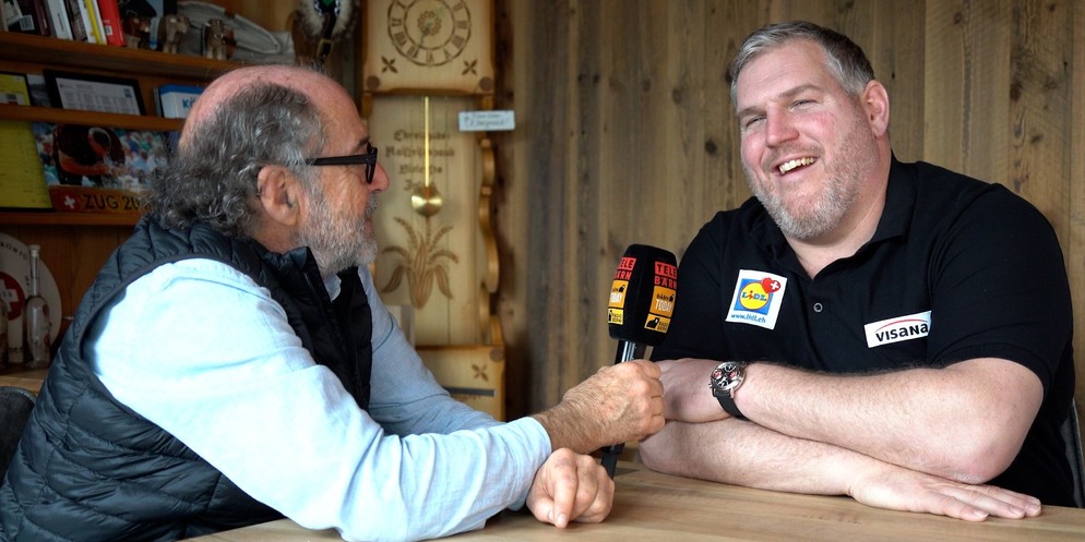 Christian Stucki im Interview mit Schwingexperte Albi Saner.