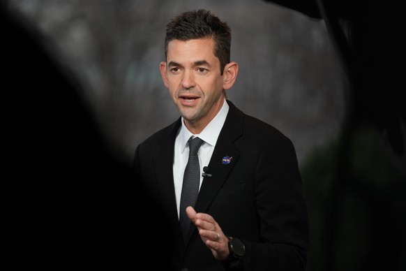 NASA Administrator Jared Isaacman speaks during an interview, Thursday, Dec. 18, 2025, by the White House in Washington. (AP Photo/Jacquelyn Martin)
Jared Isaacman