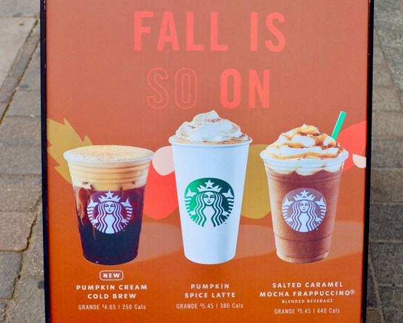 Der Herbst ist da – erkennbar an der Rückkehr des Pumpkin Spice Latte in den Starbucks-Filialen.