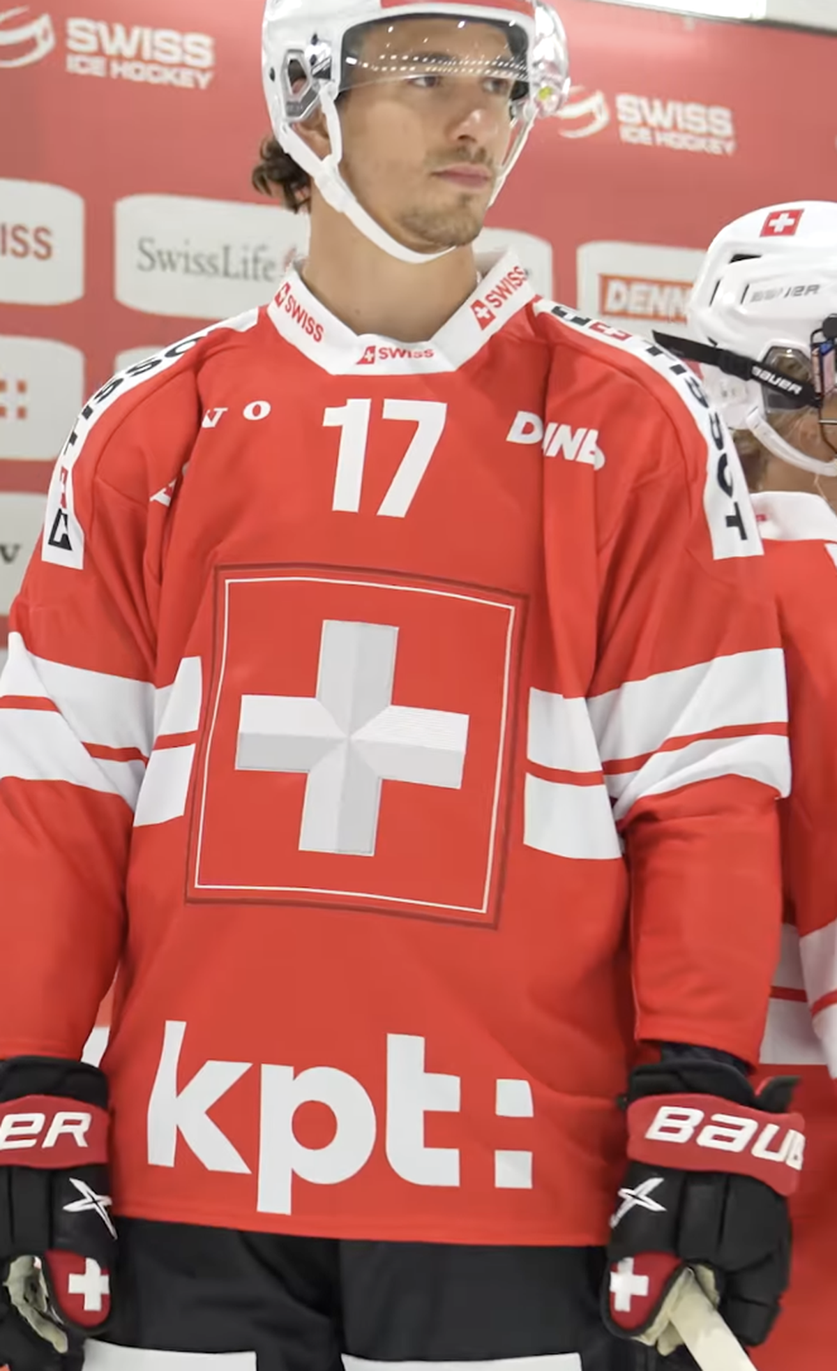 Das neue Trikot der Schweizer Eishockey-Nationalmannschaft.