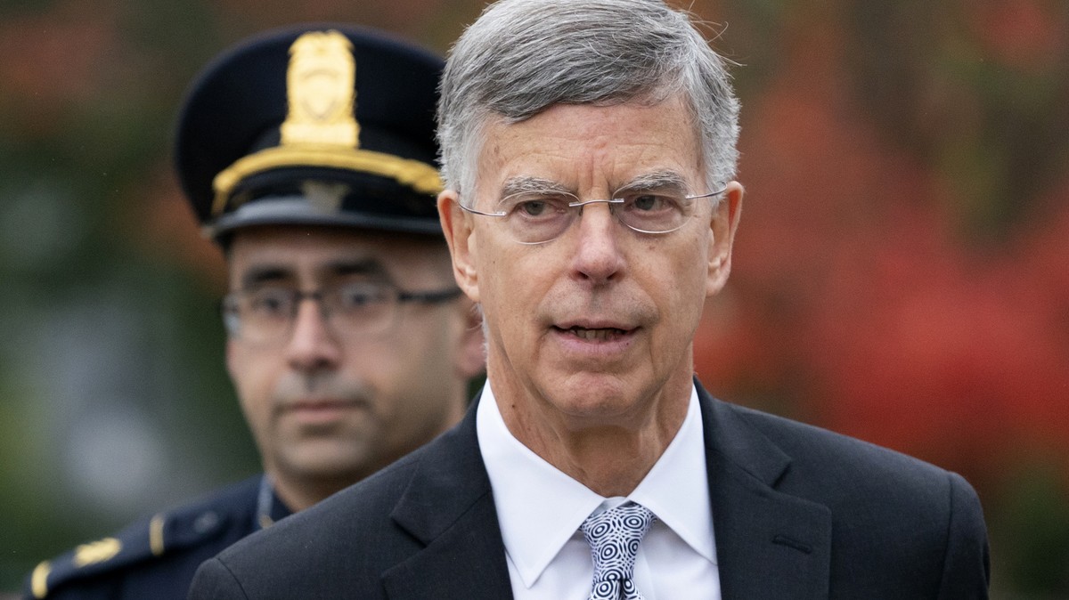 Ambassador William Taylor is escorted by U.S. Capitol Police as he arrives to testify before House committees as part of the Democrats' impeachment investigation of President Donald Trump, at the ...