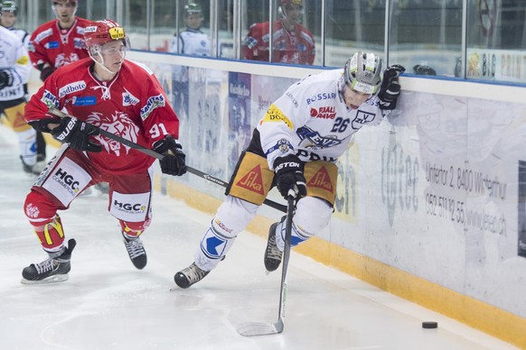 Der EHC Winterthur (hier im Cup gegen Zug) ist ein Spitzenteam in der 1. Liga.