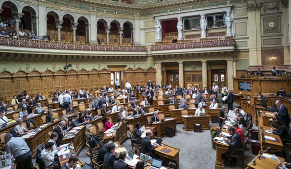 Blick in den Nationalratssaal: 3802 Personen kandidieren für 200 Sitze.&nbsp;