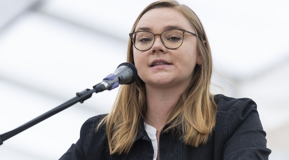 Valerie Dittli, conseillere d'Etat vaudoise, parle lors de l'ouverture de la 9eme edition du salon des vins Divinum ce mercredi 25 mars 2026 a morges. Divinum ouvre ses portes du 25 au 30 ma ...