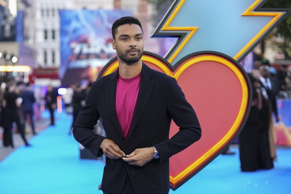 Rege-Jean Page poses for photographers upon arrival at the screening of the film &#039;Thor: Love and Thunder in London Tuesday, July 5, 2022. (AP Photo/Scott Garfitt)
Rege-Jean Page