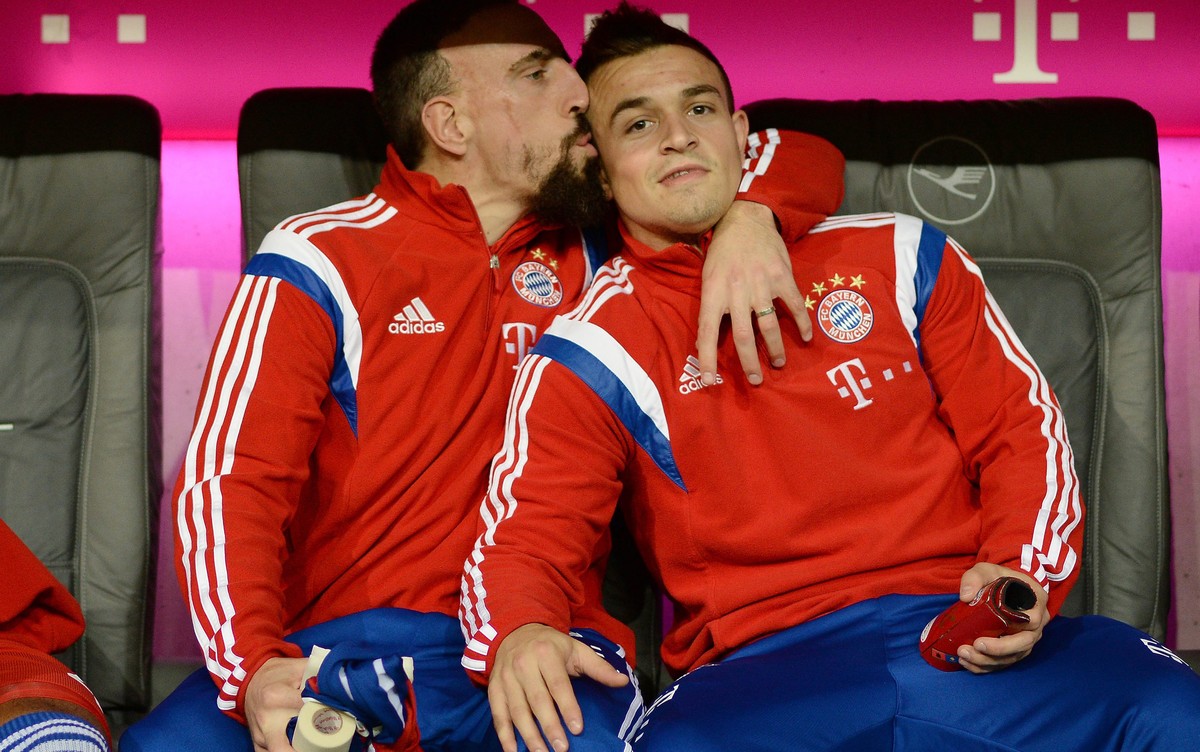 So gut sich Ribéry und Shaqiri auch mochten: Die Bayern-Hackordnung sprach deutlich gegen den Schweizer.