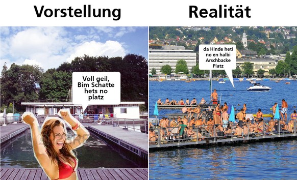 7 doofe Situationen, die wir alle kennen, wenn es draussen so richtig schön heiss ist
NR 7 muss ich ein wenig widersprechen, gehe des öfteren Mittags in ein Seebad Chillen und Essen und nach der Arbei ...