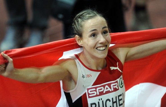 08-03-2015 ATLETIEK: EUROPEAN ATHLETICS INDOOR: PRAAG
Selina Buechel(SUI) wint het goud op de 800m dames.

Foto: Margarita Bouma