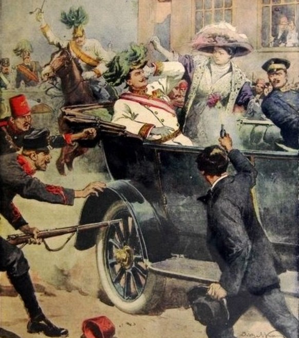 Attentat von Sarajevo Franz Ferdinand

https://de.wikipedia.org/wiki/Attentat_von_Sarajevo#/media/File:DC-1914-27-d-Sarajevo-cropped.jpg