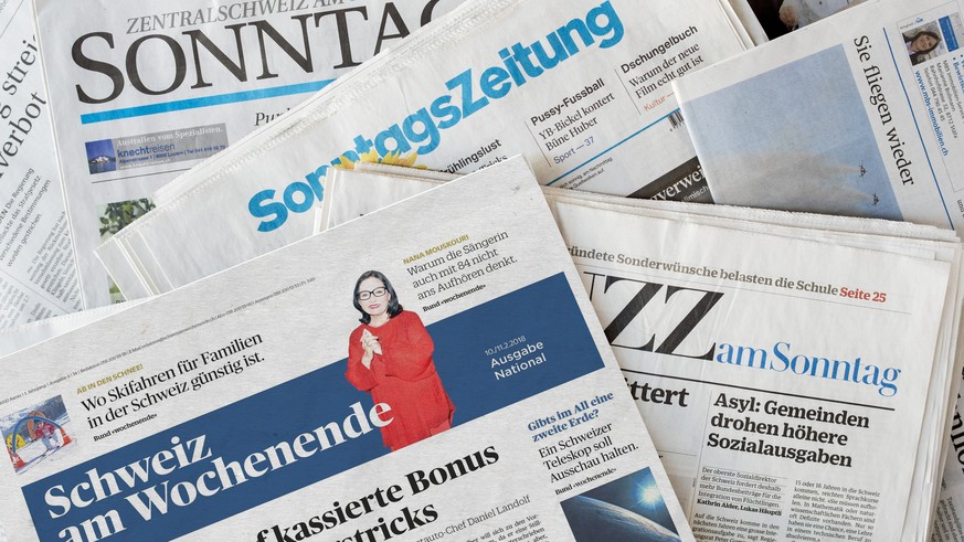 Teaserbild &quot;Das schreiben die Sonntagszeitungen&quot; Sonntag, Sonntagszeitung, Sonntags Zeitung, Schweiz am Wochenende