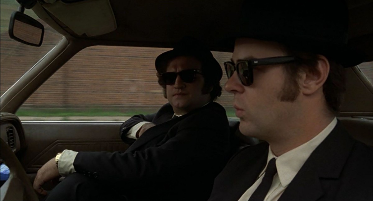 blues brothers jake elwood blues john belushi dan aykroyd http://reggiestake.com/2013/02/12/the-blues-brothers-bluesmobile-quote/