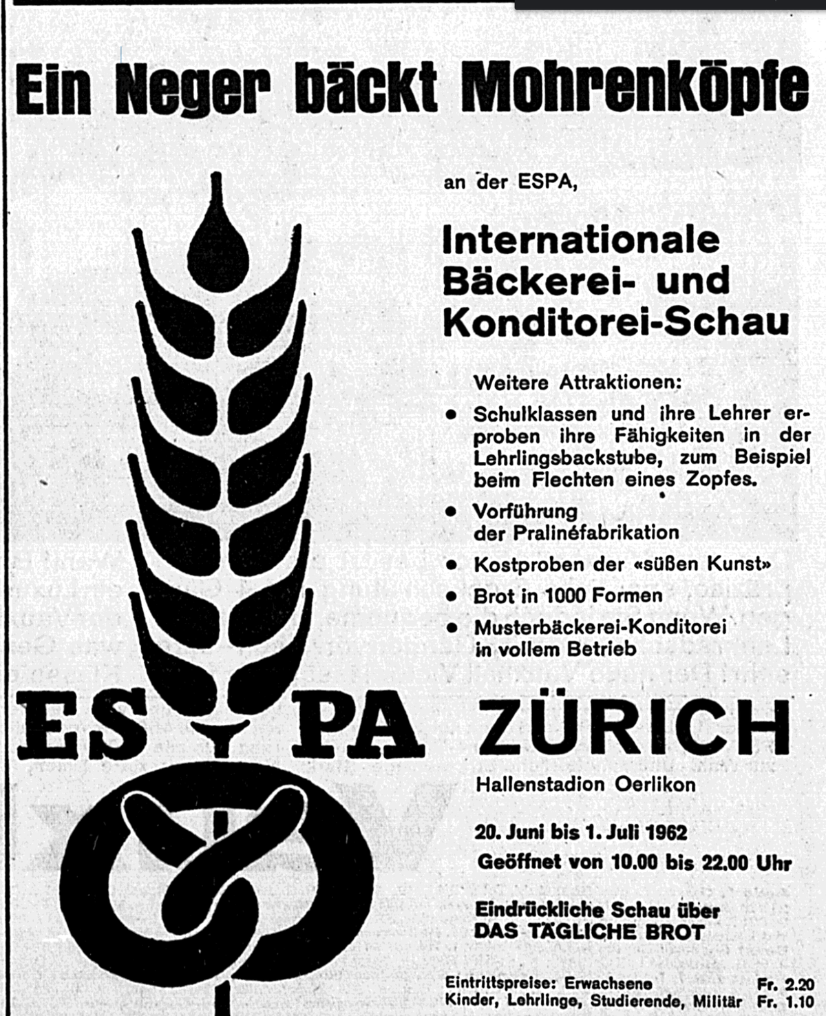 Mohr und seine Mohrenköpfe
