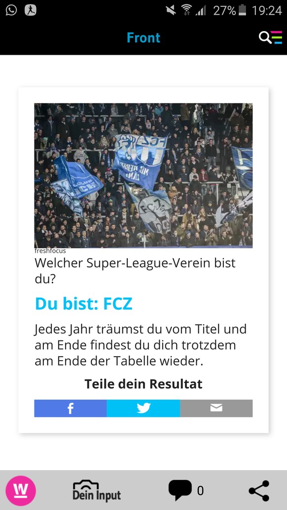 Für welchen Super-League-Verein schlägt dein Herz wirklich? Hier gibt&#039;s die wahrhaftige Antwort
Letzts Jahr 3., vorletzt jahr 5. und cupsieger, vorvorletzt Jahr 4., aber ja scho am Tabelleendi ;- ...