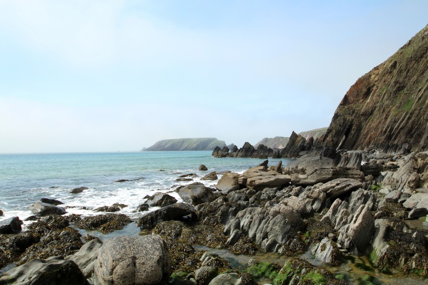 Britische Küste in Pembrokeshire, Wales