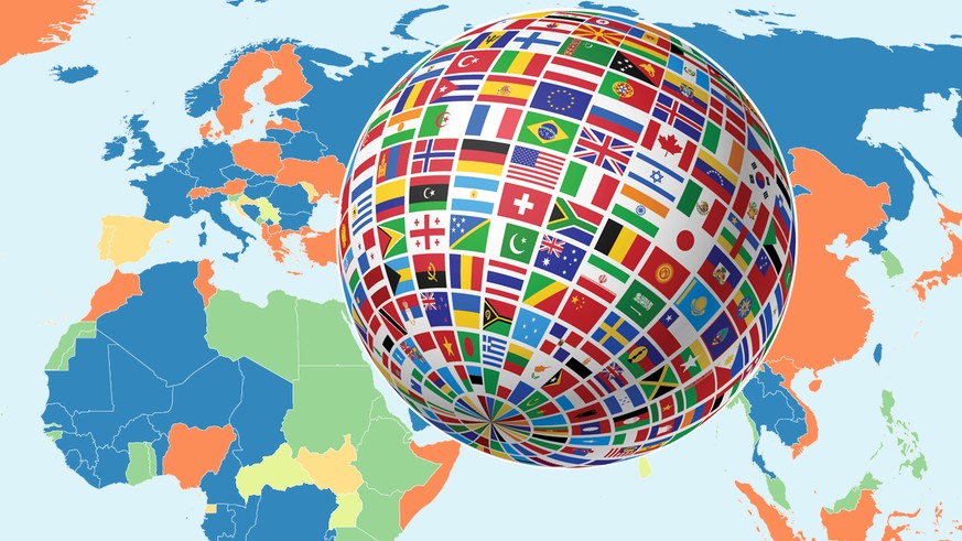Nationalflaggen Der Welt Farben Formen Objekte Watson