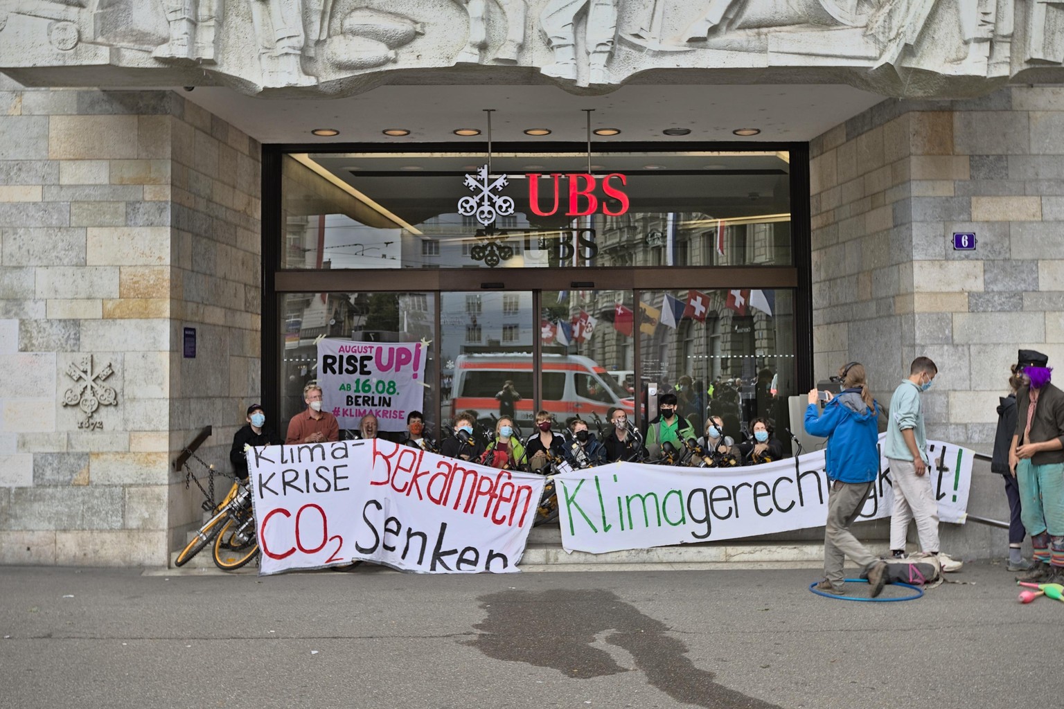 Klimastreik Besetzung des Paradepatz. 2. August 2021