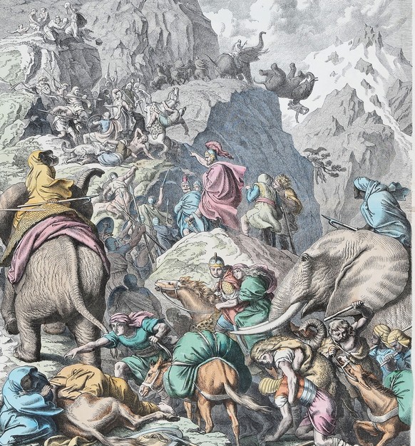 Hannibal, der karthagische Feldherr, der mit seinen Elefanten über die Alpen kam, brachte den Römern in der Schlacht von Cannae 216 v. Chr. (Zweiter Punischer Krieg) die Niederlage ihres Lebens ein.