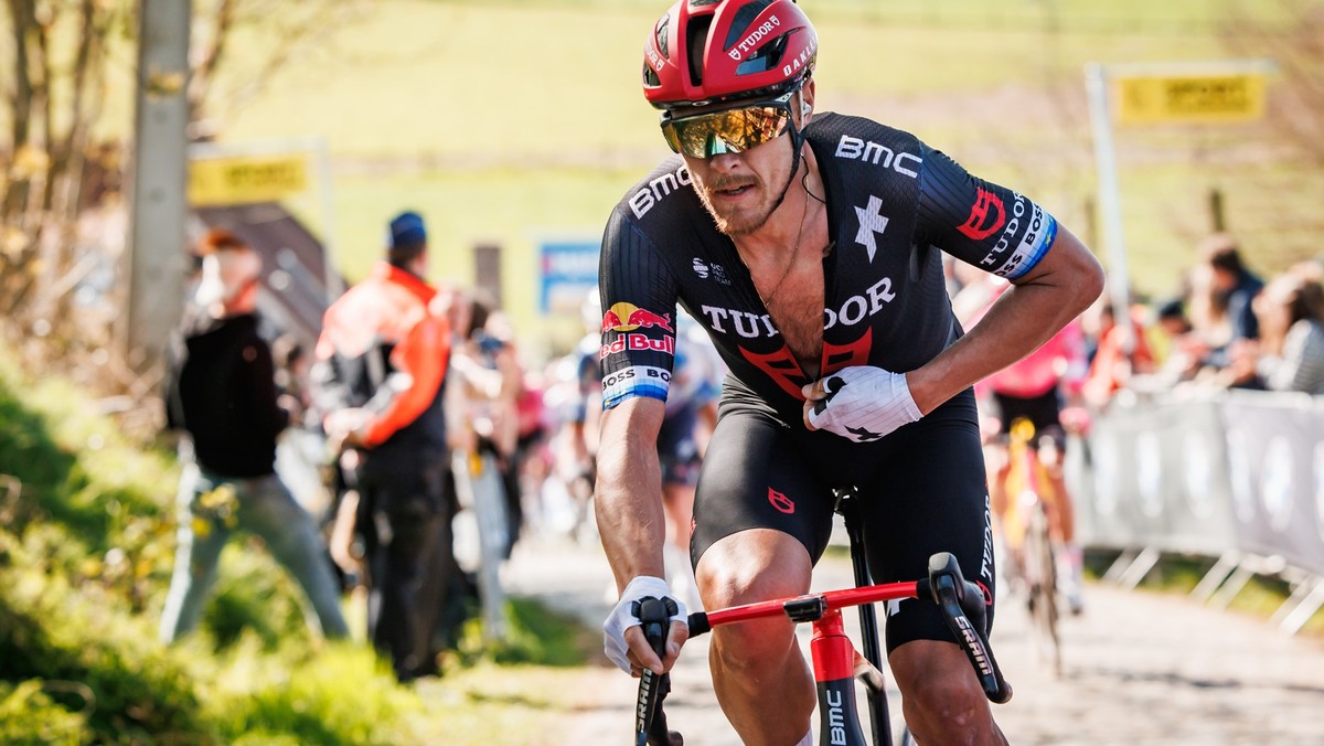 OUDENAARDE, BELGIUM - APRIL 6: Matteo Trentin of Tudor Pro Cycling Team of Italy during the match between Ronde van Vlaanderen v Men's Elite at the Oudenaarde on April 6, 2025 in Oudenaarde Belgi ...