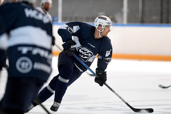 Neuzugang Julius Naettinen vom HC Ambri Piotta, aufgenommen im Training, am Donnerstag, 6. August 2020, in der Eishalle in Ambri. (KEYSTONE/Ti-Press/ Samuel Golay)