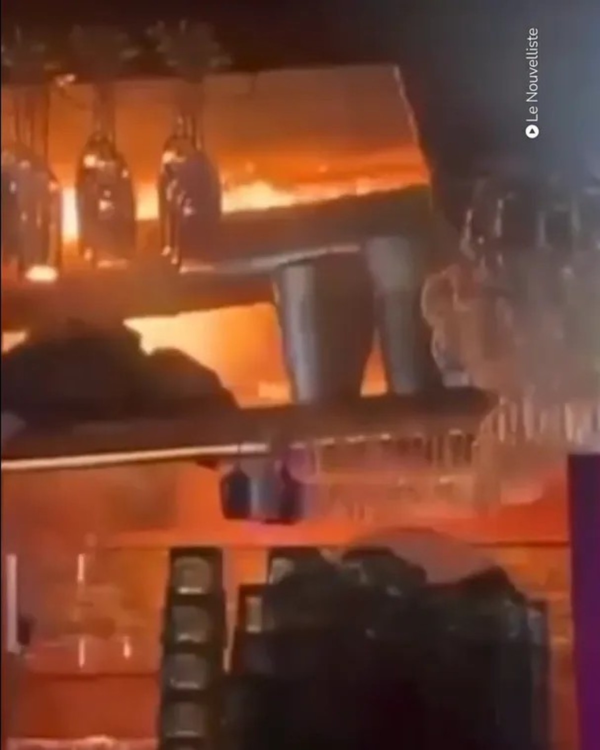 Brand in Crans-Montana (Videostill)