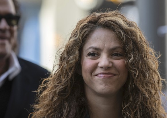 FILE - In this Wednesday, March 27, 2019 file photo, Colombian performer Shakira arrives at court in Madrid, Spain. Pop music star Shakira is appearing in court Thursday June 6, 2019, for alleged tax  ...
