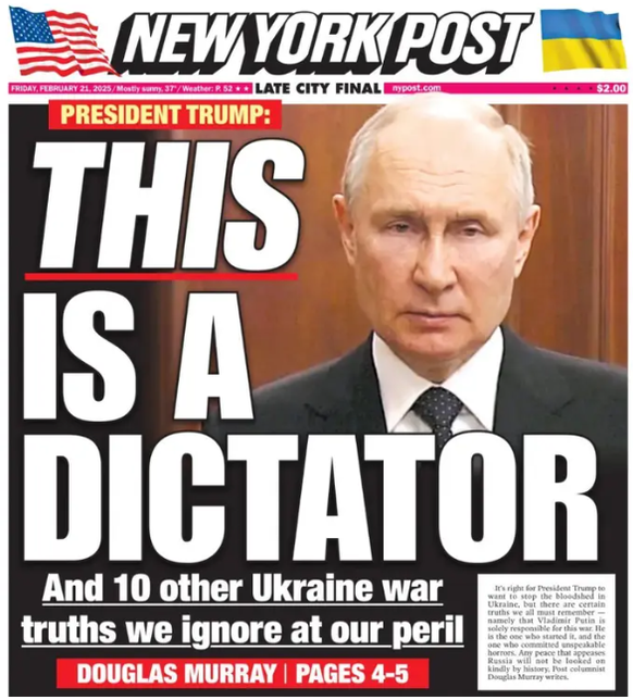 Nachhilfe: Die rechtslastige «New York Post» weist den US-Präsidenten darauf hin, wer wirklich ein Diktator ist.