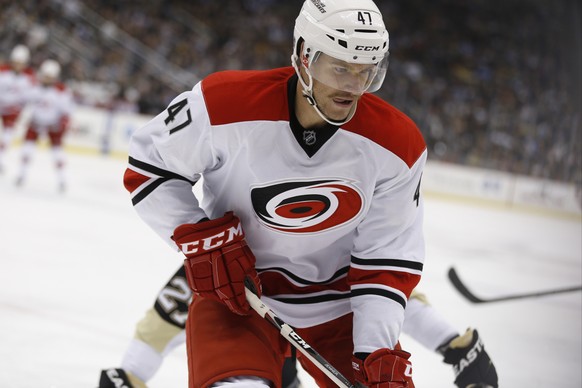 Michal Jordan im Einsatz für die Carolina Hurricanes.