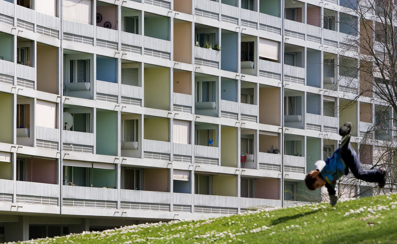 Günstiger Wohnraum durch verdichtetes Bauen.