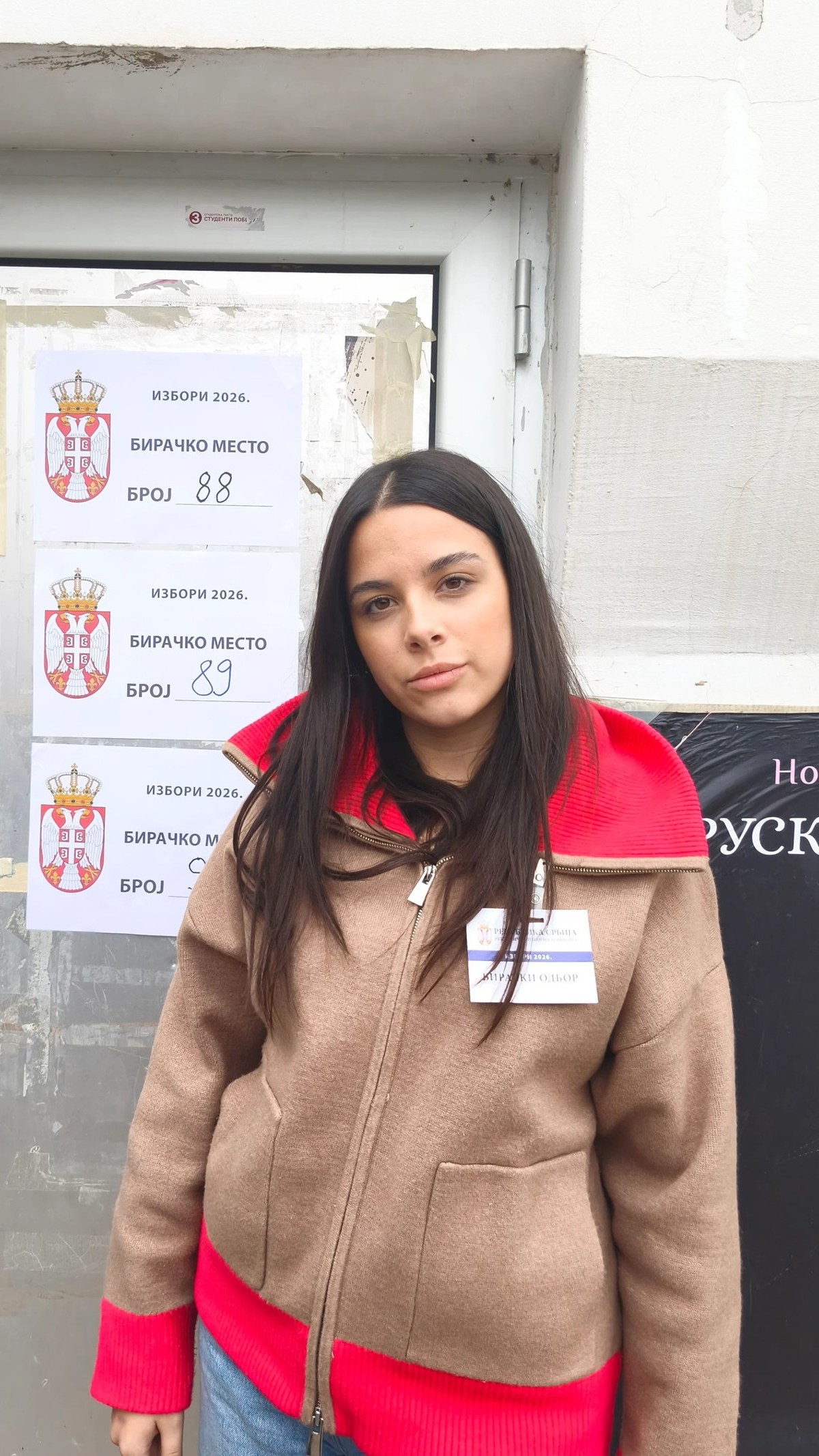 Studentin und Wahlbeobachterin Mina Mičić aus Belgrad.