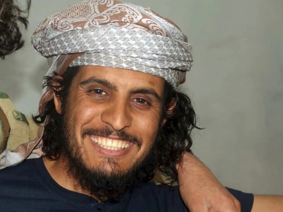 This photo provided on Saturday, June 8, 2019, by a Syrian rebel group Jaysh al-Izza, shows Abdelbaset Sarout, the former Syrian national soccer goalkeeper turned anti-government fighter, smiles as he ...