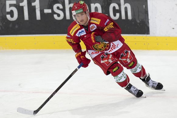 Tigers Marcus Nilsson, waehrend dem Meisterschaftsspiel der National League zwischen den SCL Tigers und dem HC Fribourg-Gotteron, am Dienstag 15. Dezember 2020, im Ilfisstadion in Langnau.(KEYSTONE/Ma ...