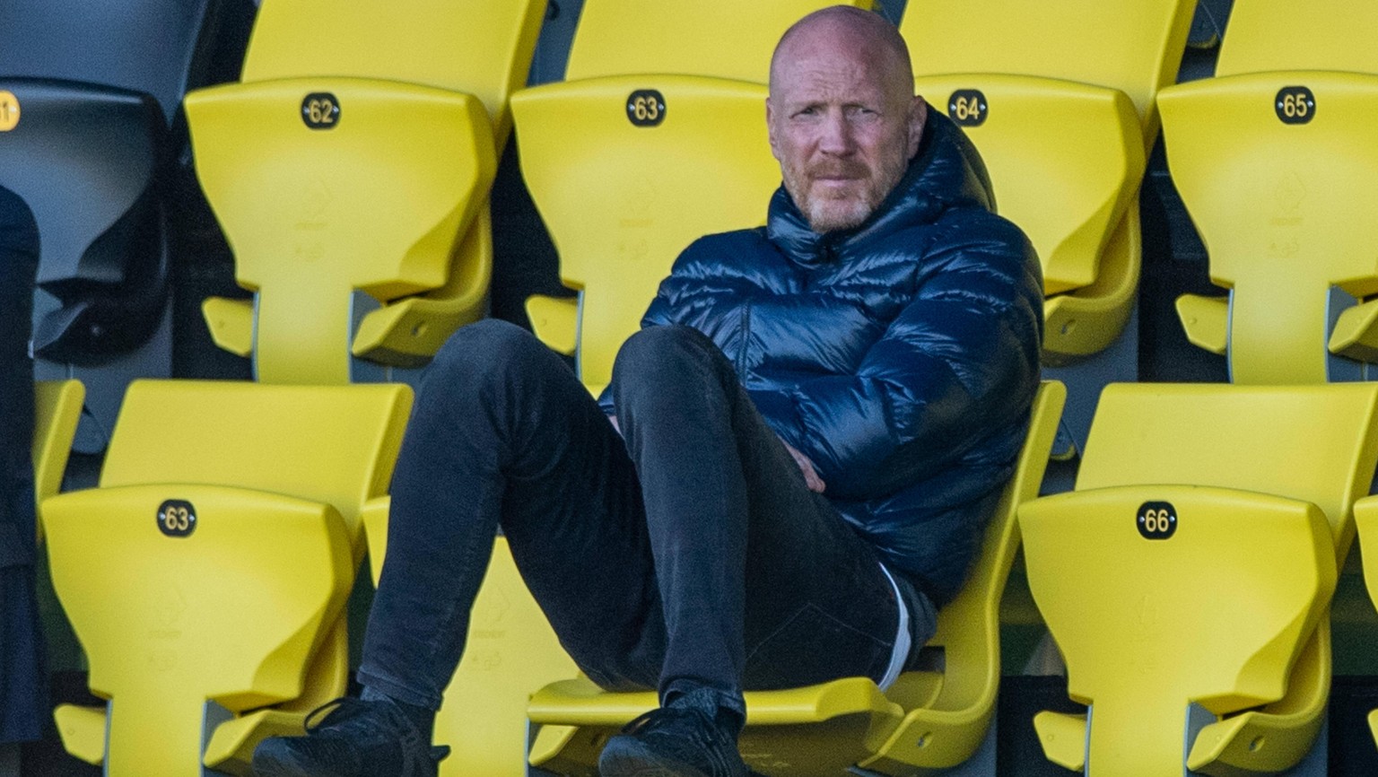 Matthias SAMMER Berater, DO sitzt auf der Tribuene, Tribüne, Fussball, Testspiel, Borussia Dortmund DO - Sparta Rotterdam SPARTA 2:1, am 07.09.2020 in Dortmund/ Deutschland. *** Matthias SAMMER Consul ...