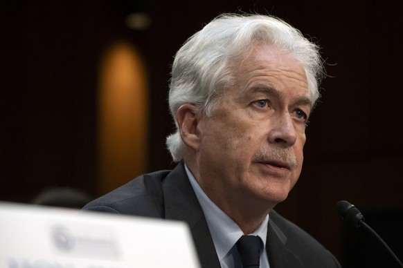 CIA director William Burns speaks during a hearing of the Senate Intelligence Committee on Capitol Hill, Monday, March 11, 2024, in Washington. (AP Photo/Mark Schiefelbein)