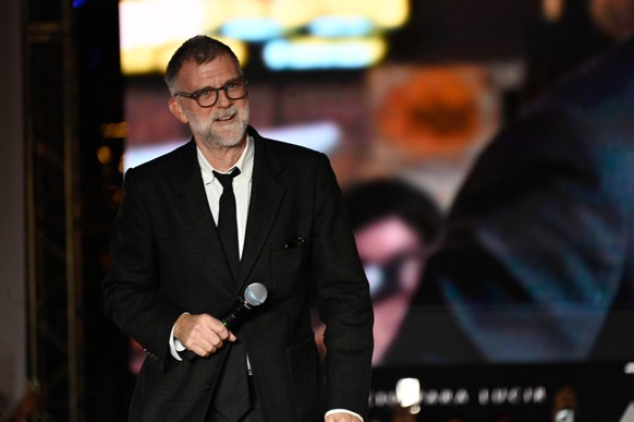 One Battle After Another Red Carpet Director Paul Thomas Anderson attends the red carpet for One Battle After Another fan event at Toreo Parque Central. on September 18, 2025 in Mexico City, Mexico. M ...