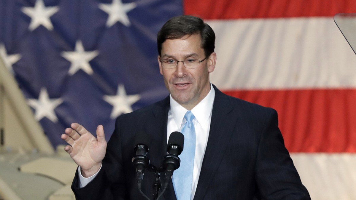 Mark Esper ist am Freitagabend offiziell zum US-Verteidigungsminister nominiert worden. (Archivbild)