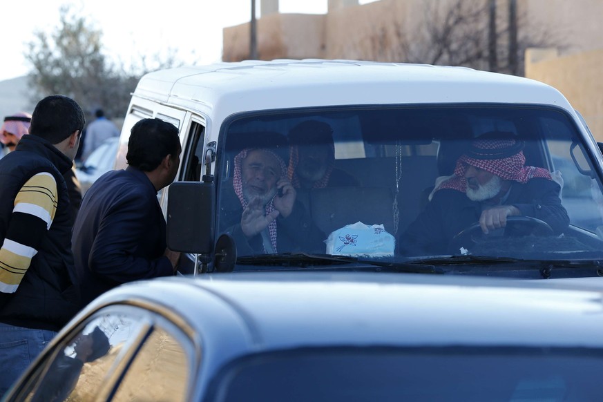 Verwandte des jordanischen Piloten in Karak