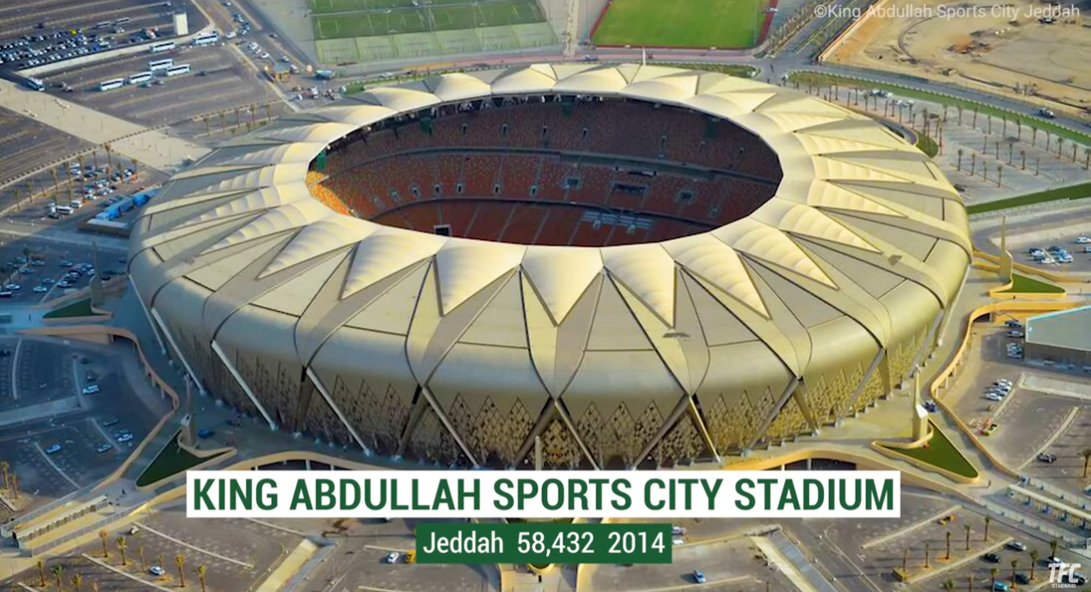 Das King Abdullah Sports City Stadion ist das zweitgrösste Stadion in Saudi Arabien.