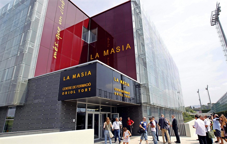 epa04151078 (FILES) A file picture dated 05 August 2011 shows an exterior view of FC Barcelona&#039;s La Masia training facilities in Sant Joan Despi, Barcelona, Spain, 05 August 2011. Barcelona were  ...