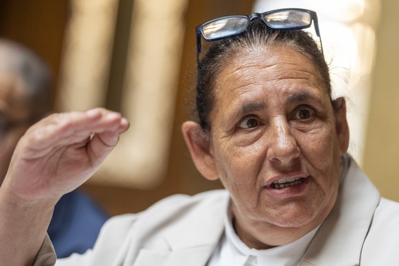 Jacqueline Badran, SP-ZH, an der Sommersession der Eidgenoessischen Raete, am Mittwoch, 4. Juni 2025 im Nationalrat in Bern. (KEYSTONE/Til Buergy)