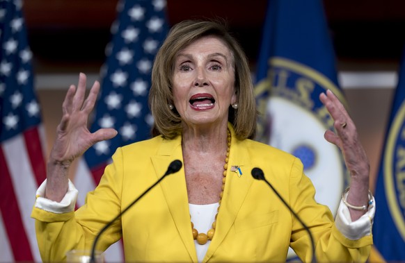 Speaker of the House Nancy Pelosi, D-Calif., meets with reporters ahead of a planned vote in the House that would inscribe the right to use contraceptives into law, a response to the conservative Supr ...